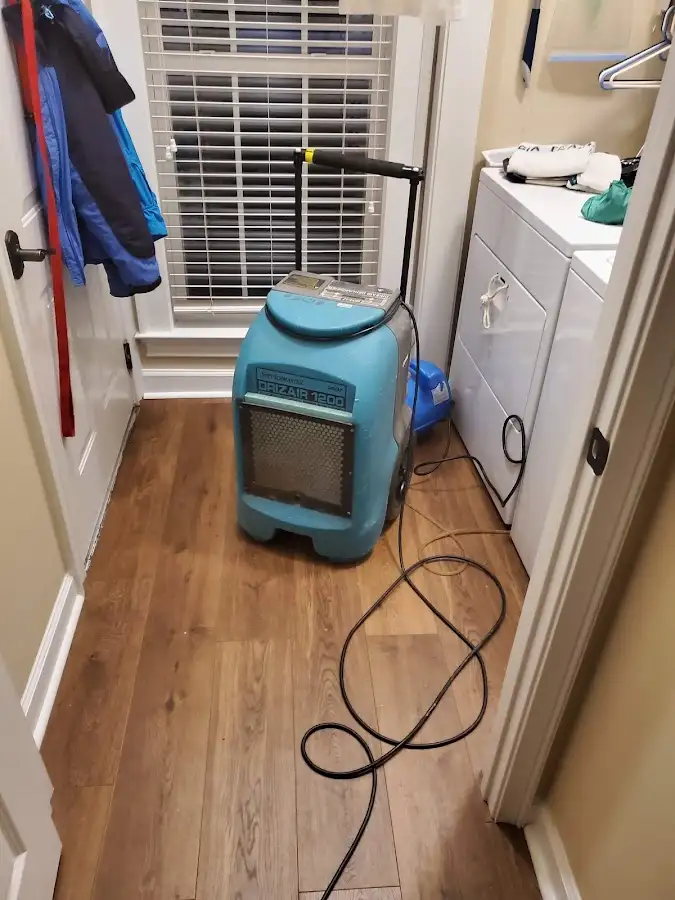 Commercial dehumidifier deployed for Flood Damage Cleanup in Thornapple